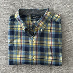 Plaid BTD Shr Sleeve (Nautica) Lrg NWT